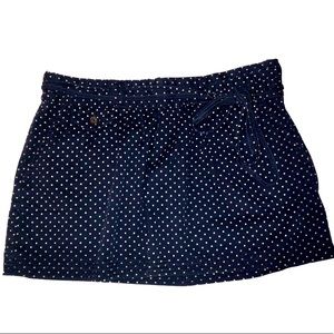 American Eagle Navy Blue Polkadot Skirt Size Small